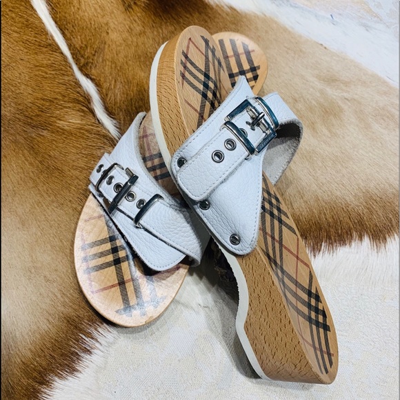 ❌SOLD❌✳️ BURBERRY GORG SLIDES/CLOGS EUC s 6.5-7✳️ - Picture 10 of 10